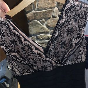 Black/ tan dressy dress